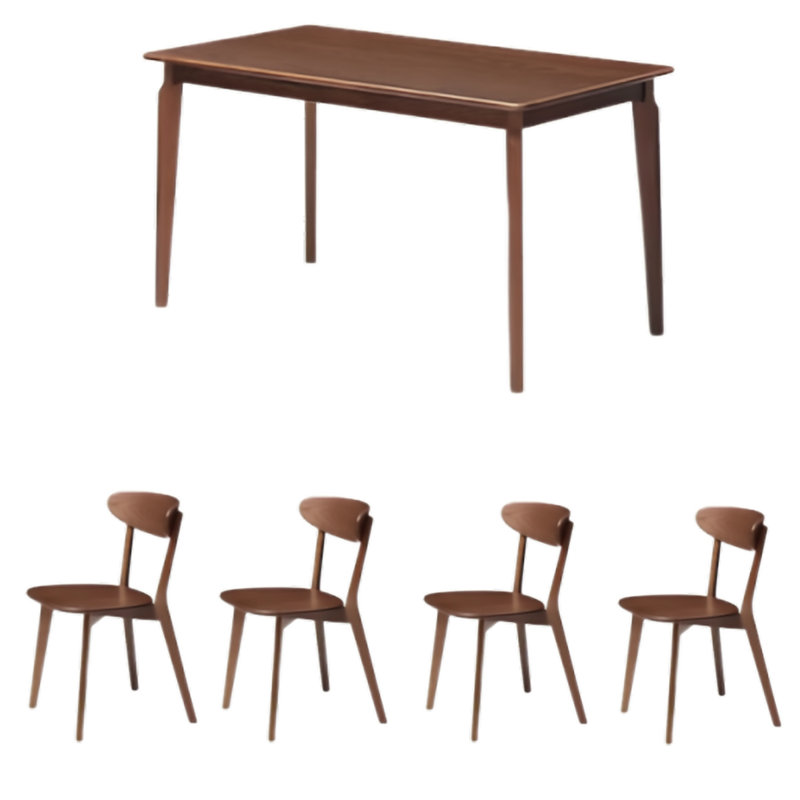 Nordic-style minimalist dining table