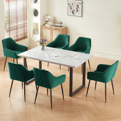 Mumtaj Velvet Upholstered Armchair