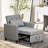 Convertible Sofa Lounger Chair Bed Multi-Functional Sleeper Recliner
