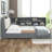 Wood Full Size Platform Bed With Storage Headboard, Shelves And 2 Drawers-381890260