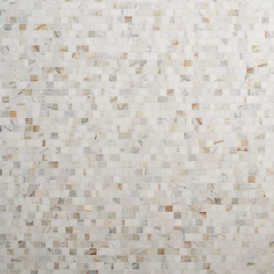 Avanti 12x12 Hand Clipped Joint Honed Marble Mosaic Tile