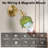 2-in-1 Wireless or Hardwired Wall Sconce with Remote, Vintage Brass & Green Floral Glass Shade Wall Light. Battery Operated Rechargeable RGB LED Adjustable Bedside Lamp with Timer & Dimmable Bulb