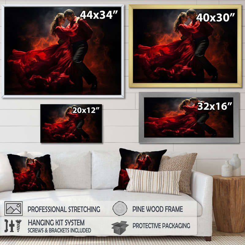 «South America Tango Passion II - Autres pays», art mural, H 12 po x l 20 po x P 1 po, Toile tendue