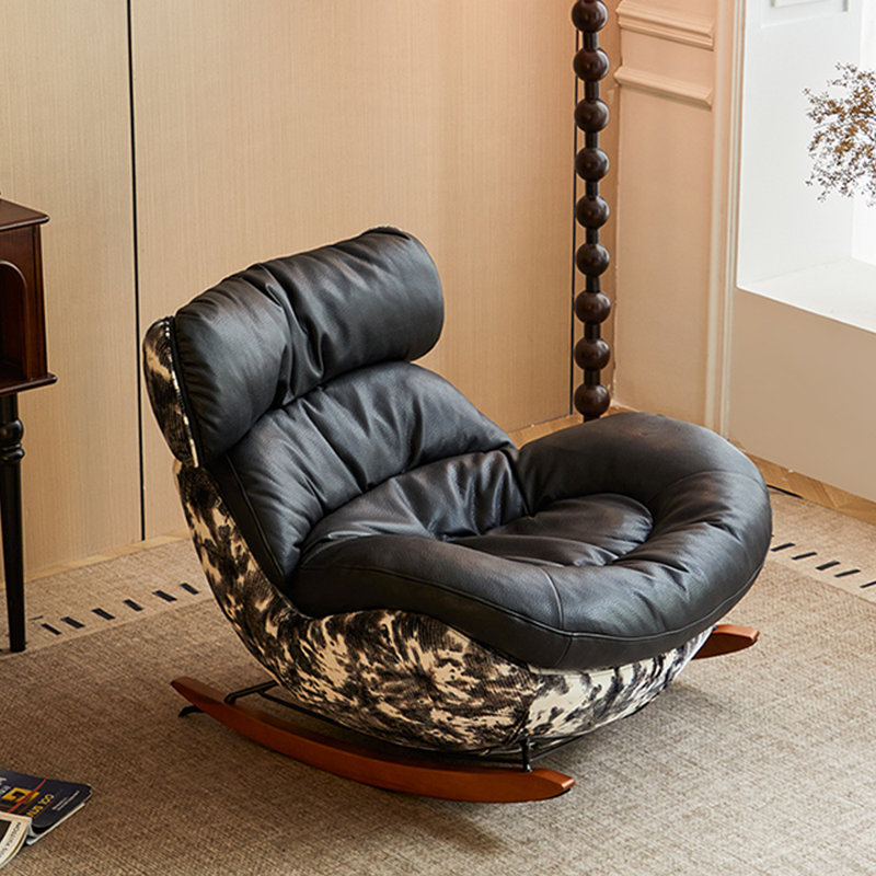 Chaise berçante durable et confortable, Noir