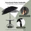 Ensemble repas pour 4 personnes avec parasol Marcheline