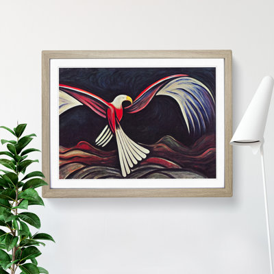 Enticing Eagle Bird Abstract 1 Piece Single Picture Frame Wall Art