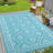 Geometric Outdoor Mats Plastic Straw Rug Outdoor Leisure Waterproof Carpet Garden Terrace Balcony Picnic Mat for Porch RV Deck Camping Backyard-31168449