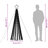 The Holiday Aisle® Christmas Tree Light Cone 275 Leds Colourful 70.9"-520182762