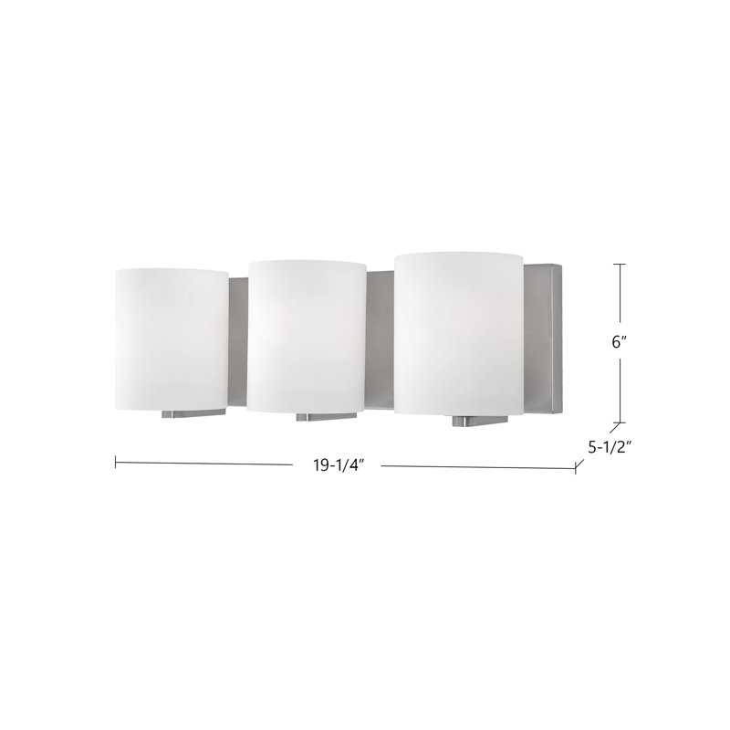 Bridgewater 3 - Light Bath Bar, Brushed Nickel