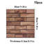 10-Pack 3D Self-Adhesive Wall Tile Stickers