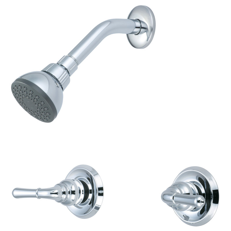 Ensemble de robinet de douche à poignée double, Chrome