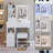 29.2" Small Size Left Drawer Desktop Vanity Table + Cushioned Stool Suitable For Small Space,Brightness Adjust LED Mirror-758809946