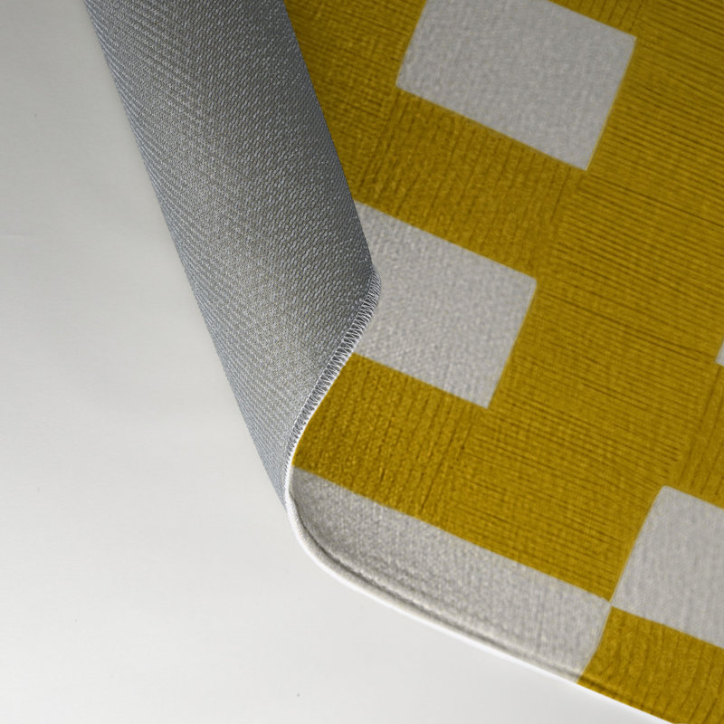 Tapis d'intérieur et d'extérieur à carreaux brun, Rectangle 9 pi x 12 pi