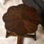 Ensemble de 2 tables basses gigognes, ensemble de table basse et de table d'appoint en bois en forme de fleur, ensemble de tables d'appoint au fini noyer pour le salon