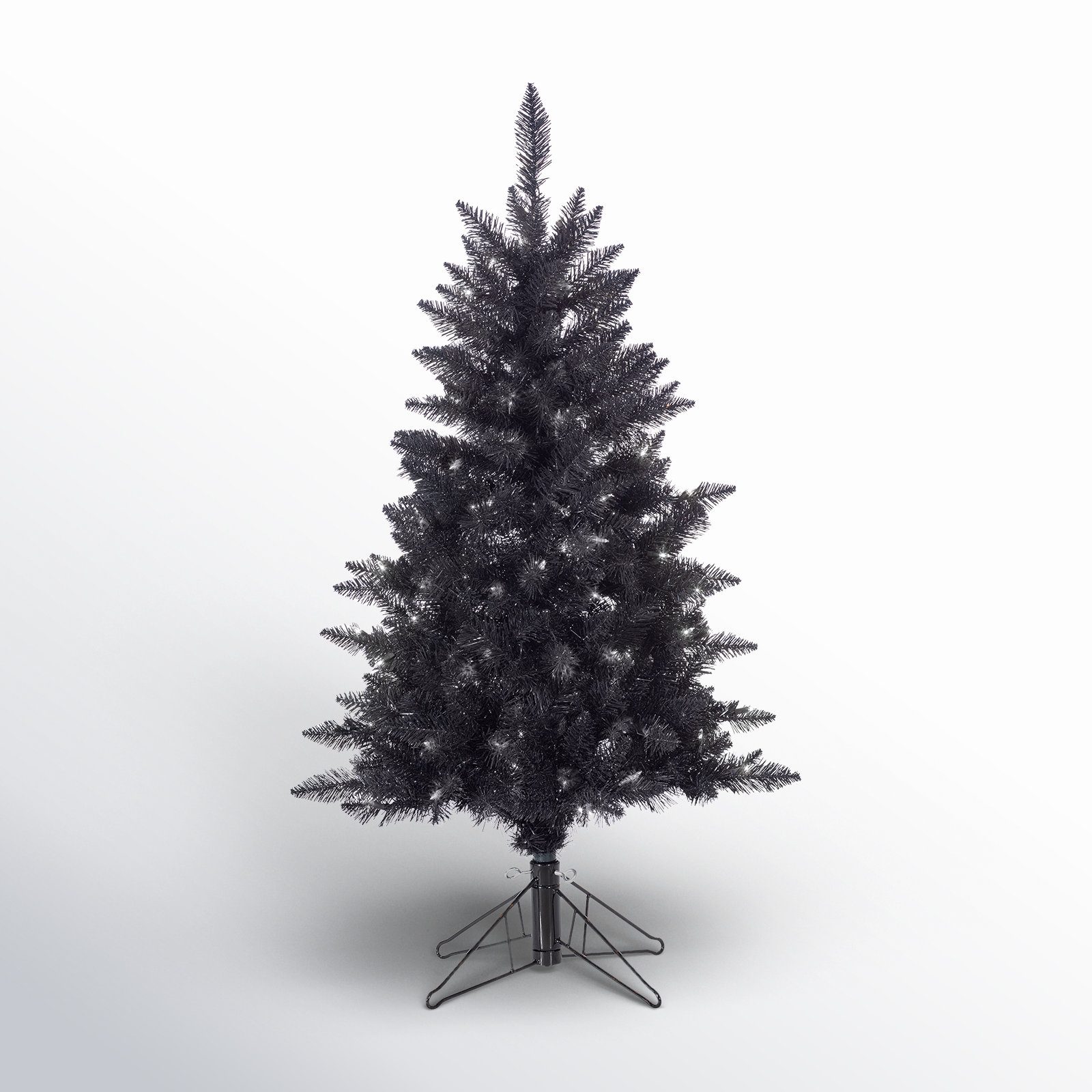 Levion Tinsel Pre-Lit Pine Christmas Tree, 4' H