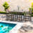 Space Saving Patio Dining Sets, Hdpe Rustic 3 Piece Set For Patio