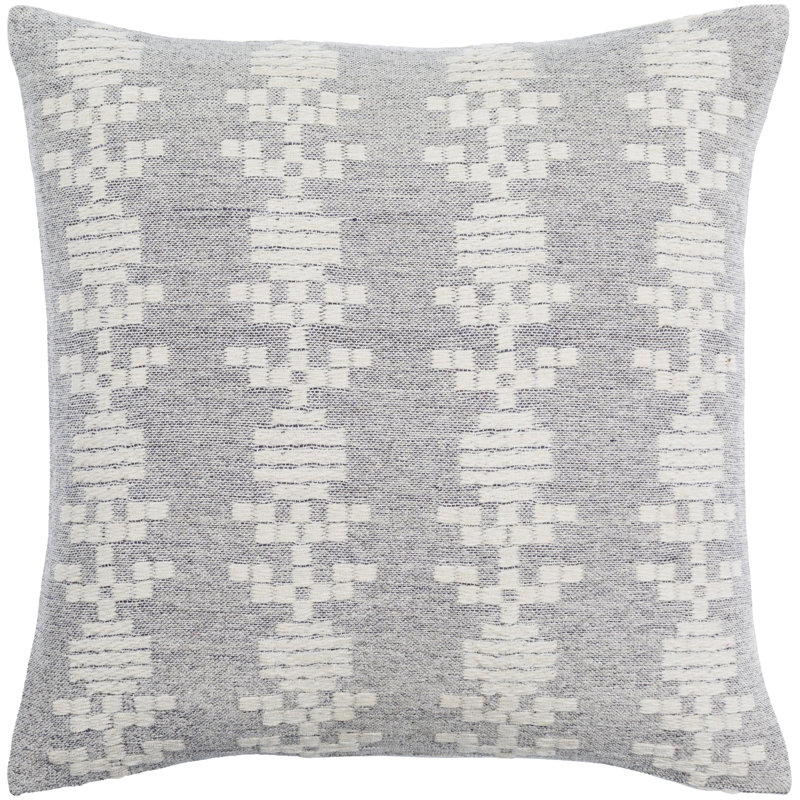 Elara Accent Throw Pillow Cover, Blue, Polyester/Polyfill, 22" x 22"