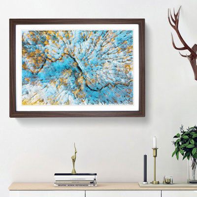 Stream Through a Winter Forest - Framed Print