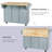 Kitchen Cart with Drop-Leaf Countertop and Internal Storage Racks-848109889