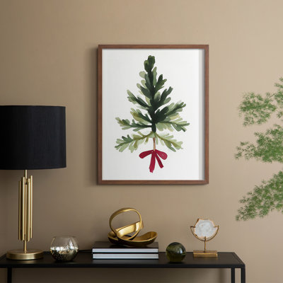 «Christmas Holiday Art DCCXC», reproduction d'art encadrée - bois massif