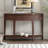 Modern Curved Console Table Sofa Table-618299348
