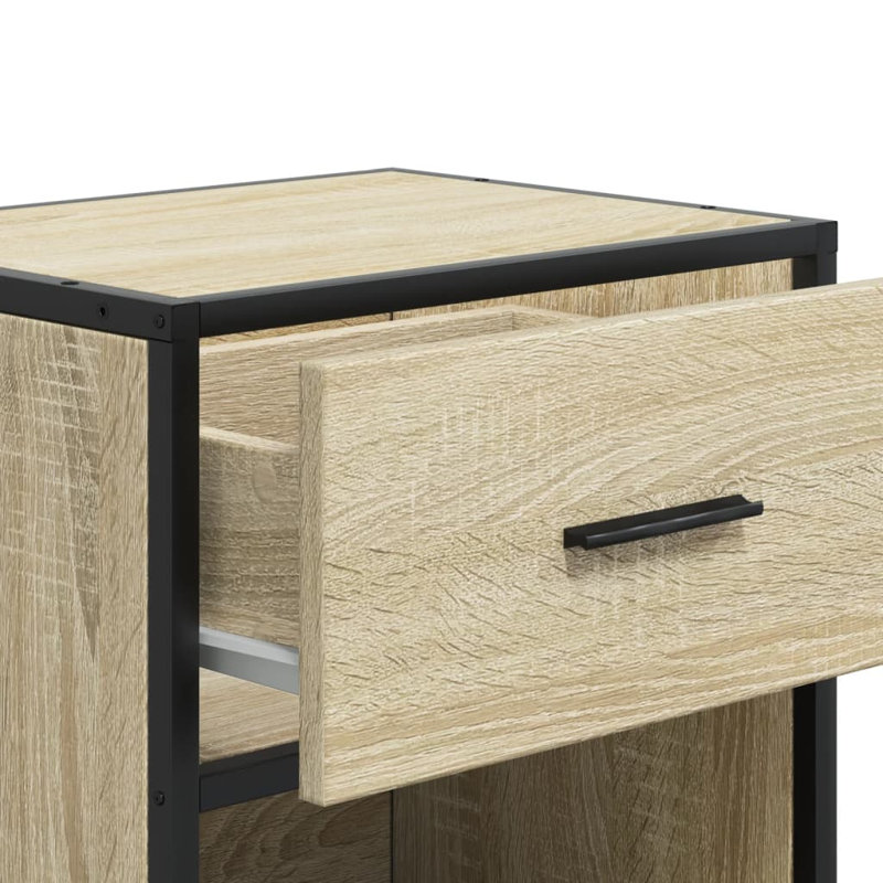 Petite armoire de chevet en bois d'ingénierie vidaXL, Chêne sonoma