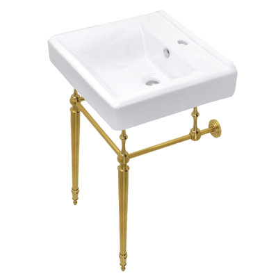 Lavabo de salle de bain console Edwardian