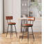 Counter Stool with Metal Frame-988660175-988660178