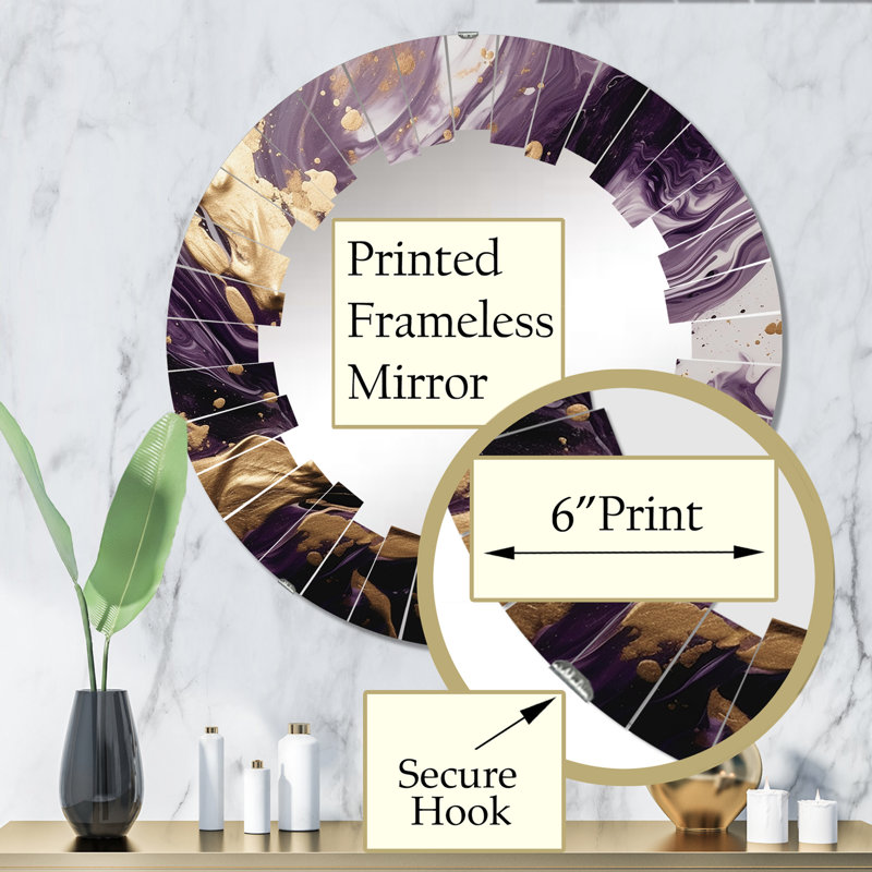 Miroir mural Samsel, 32 po x 32 po