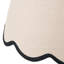 Empire Cotton Blend Lamp Shade ( Uno ) in Black and Cream-328985334
