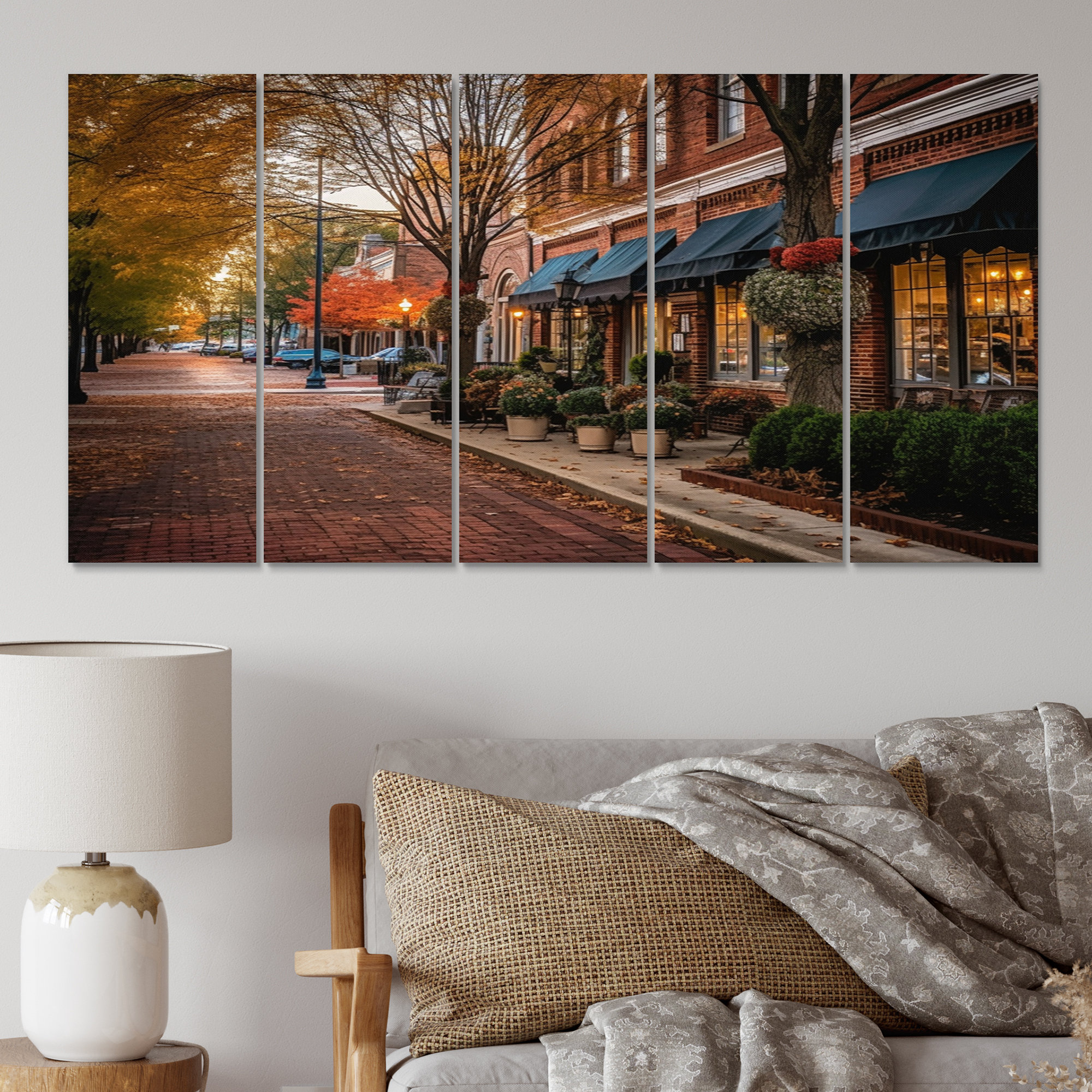 DesignArt Charming Old Street Of Kansas Missouri I Landscape & Nature