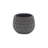 Gray Ceramic 17 Ounce Round Distressed Pot Planter