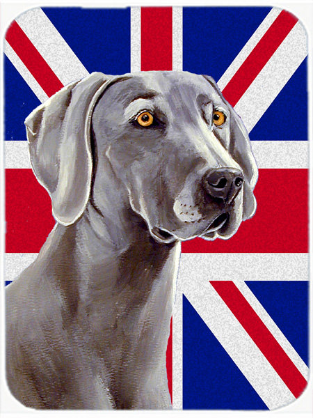 Weimar à trésors avec panneau de coupe en verre à drapeau anglais britannique caroline Union Jack