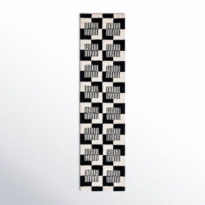 Harton Hand-Tufted Geometric Rug