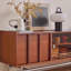 Meuble télé en bois de noyer massif-67648006