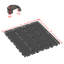 Carreaux de sol à emboîtement en PP - paquet de 44 tuiles de patio imperméables 12 po x 12 po-125177229