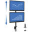 Vertical Dual Monitor Mount