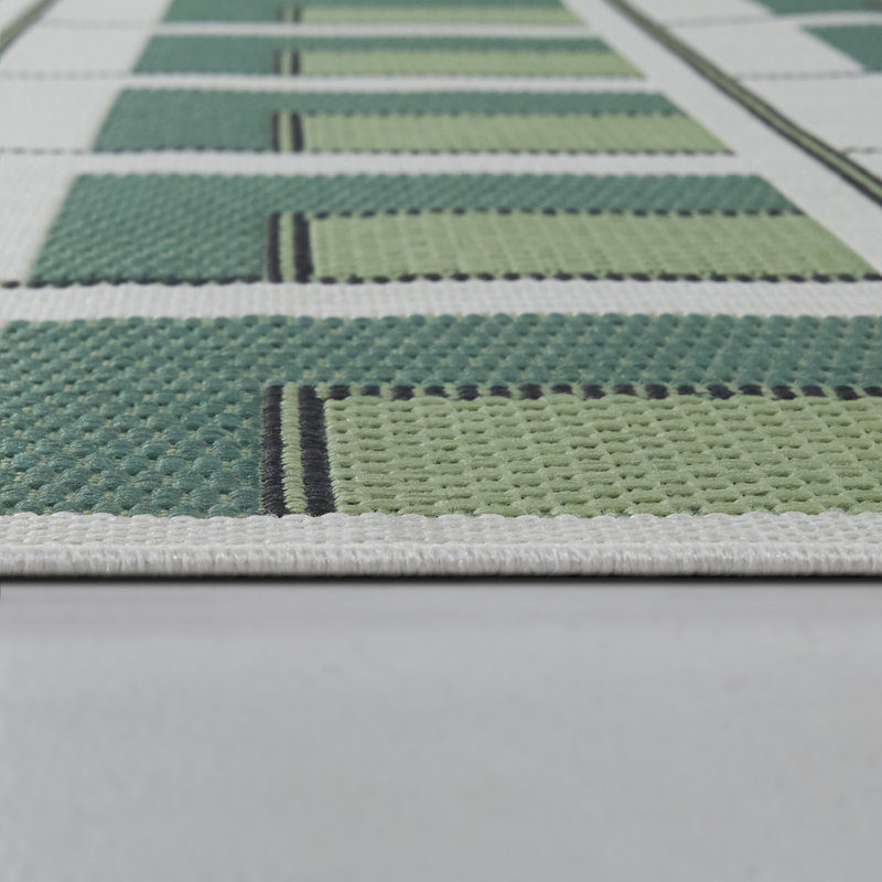 Tapis tissé à la machine Kamran , Rectangle 5 pi 3 po x 7 pi