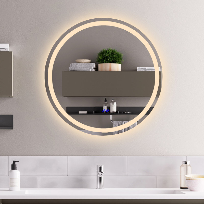 Miroir de salle de bain Alburquerque, H 24 po x l 24 po
