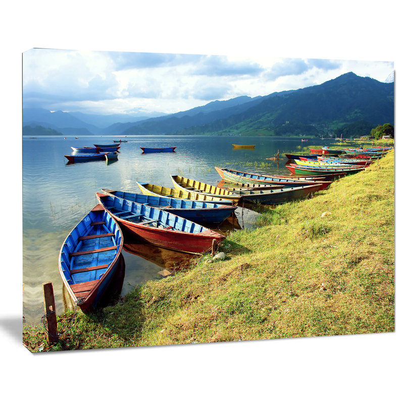 « color bateau »-imprimé, H 30 po x l 40 po x P 1,5 po, Toile tendue