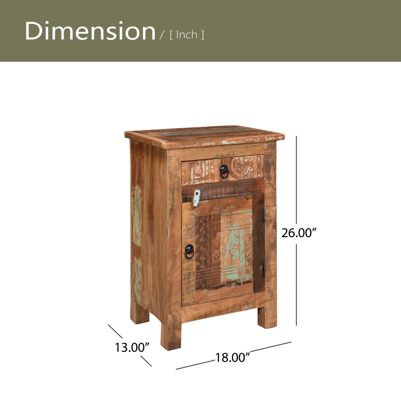 CARVED SIDE TABLE