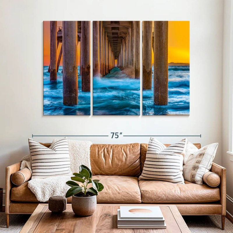 Aletra Hunting Beach Pier, 42" H x 65" W