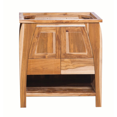 EcoDecor's Tranquility 30"-Wide, Teak Bathroom Vanity, Bathroom Vanity Cabinet, Vanity Bathroom, Bathroom Vanity Without Top, Bathroom Vanity Cabinet, In Earthy Teak