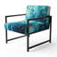 Chaise d'appoint rembourrée Turquoise Tranquility-1870250505
