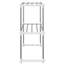 Microwave Shelf White 51x27x63 cm Aluminium