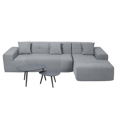 Ensemble de canapé modulaire et de table 3 pièces Deko Living