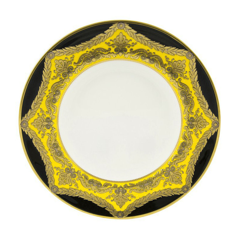 Palace Handmade Bone China Dinner Plate, Amber