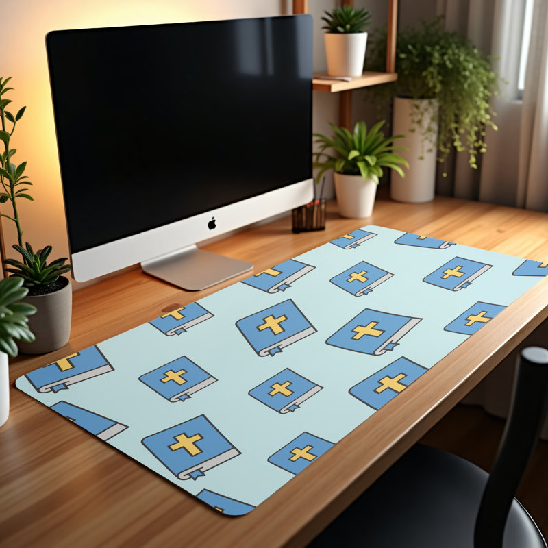 Polyester Desk Pad, 31.5x15.5