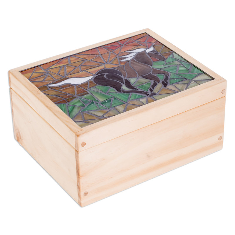 Boîte à thé en bois Novica