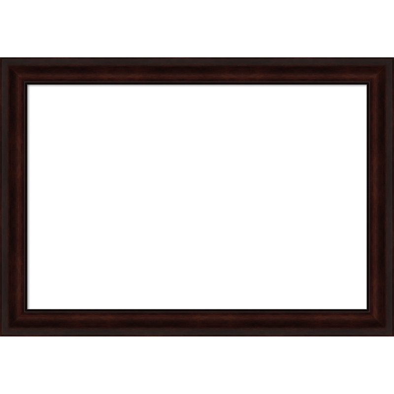 Tablette d'organisation à grain de café brun avec tableau magnétique effaçable à sec, H 29 po x l 35 po